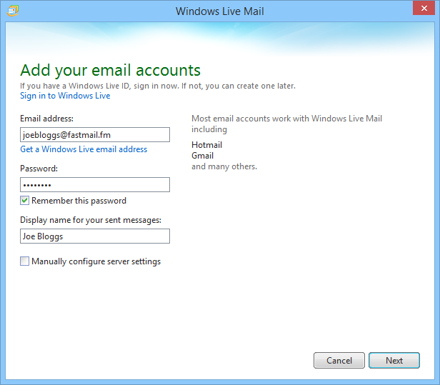 how to reinstall outlook mail account