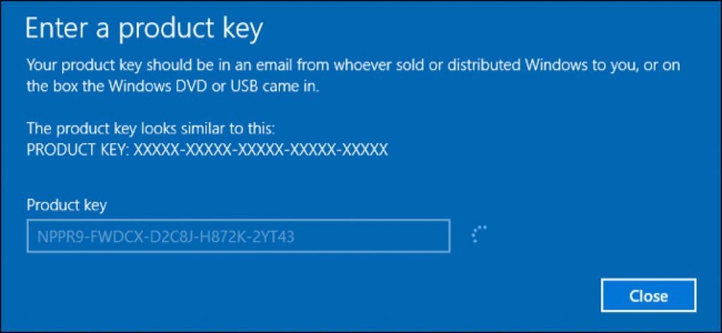 windows 10 pro free activation product key