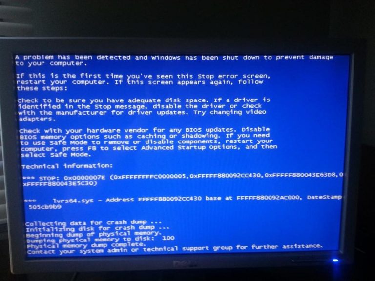 How to Fix Bluescreen with Stop Error 0x1000007e Microsoft Watch