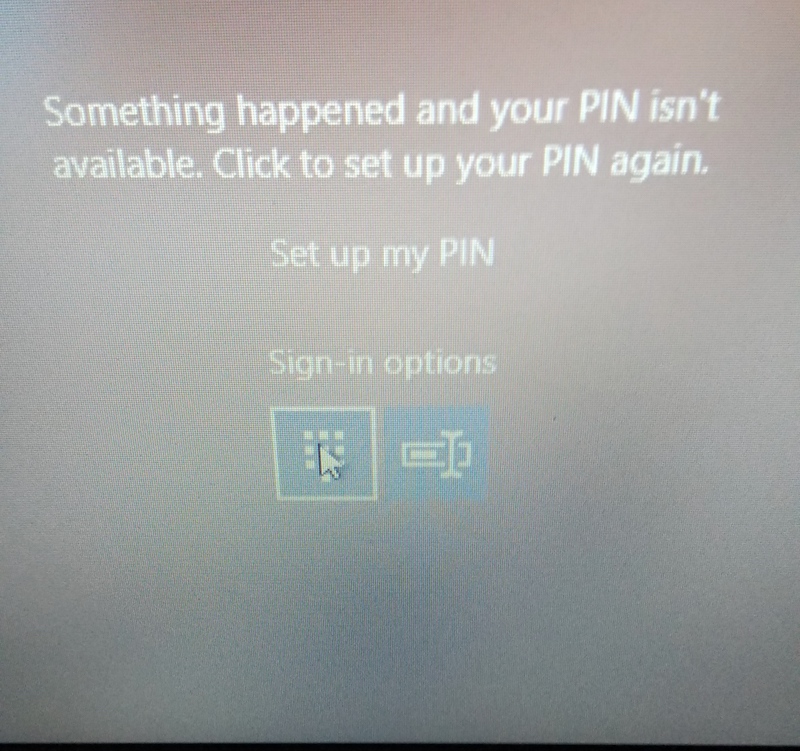 windows 10 asking for pin